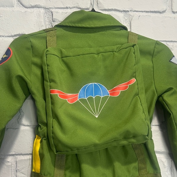 Kids Green Flight Suit Costume size 4 - Picture 6 of 9